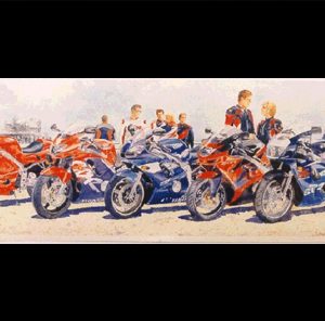 Art of Motoring by Roy Barrett - front runners print