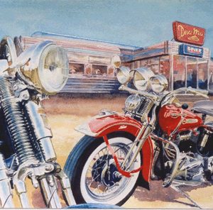 Art of Motoring by Roy Barrett - Harleys print