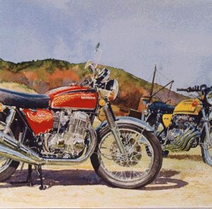 Art of Motoring by Roy Barrett - honda print