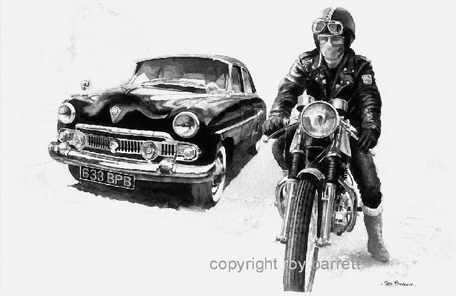 Art of Motoring by Roy Barrett - ready steady go print
