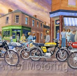 Art of Motoring by Roy Barrett - roaring 50's print