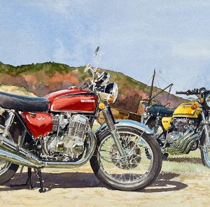 Art-of-Motoring-by-Roy-Barrett-honda-Original